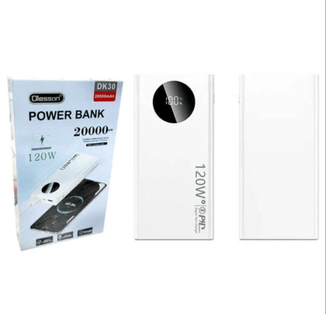 20000mAh Ultra-Fast 120W Power Bank