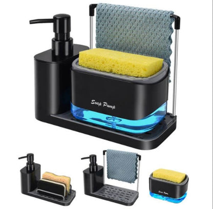 Dual Soap Dispenser with Sponge Holder