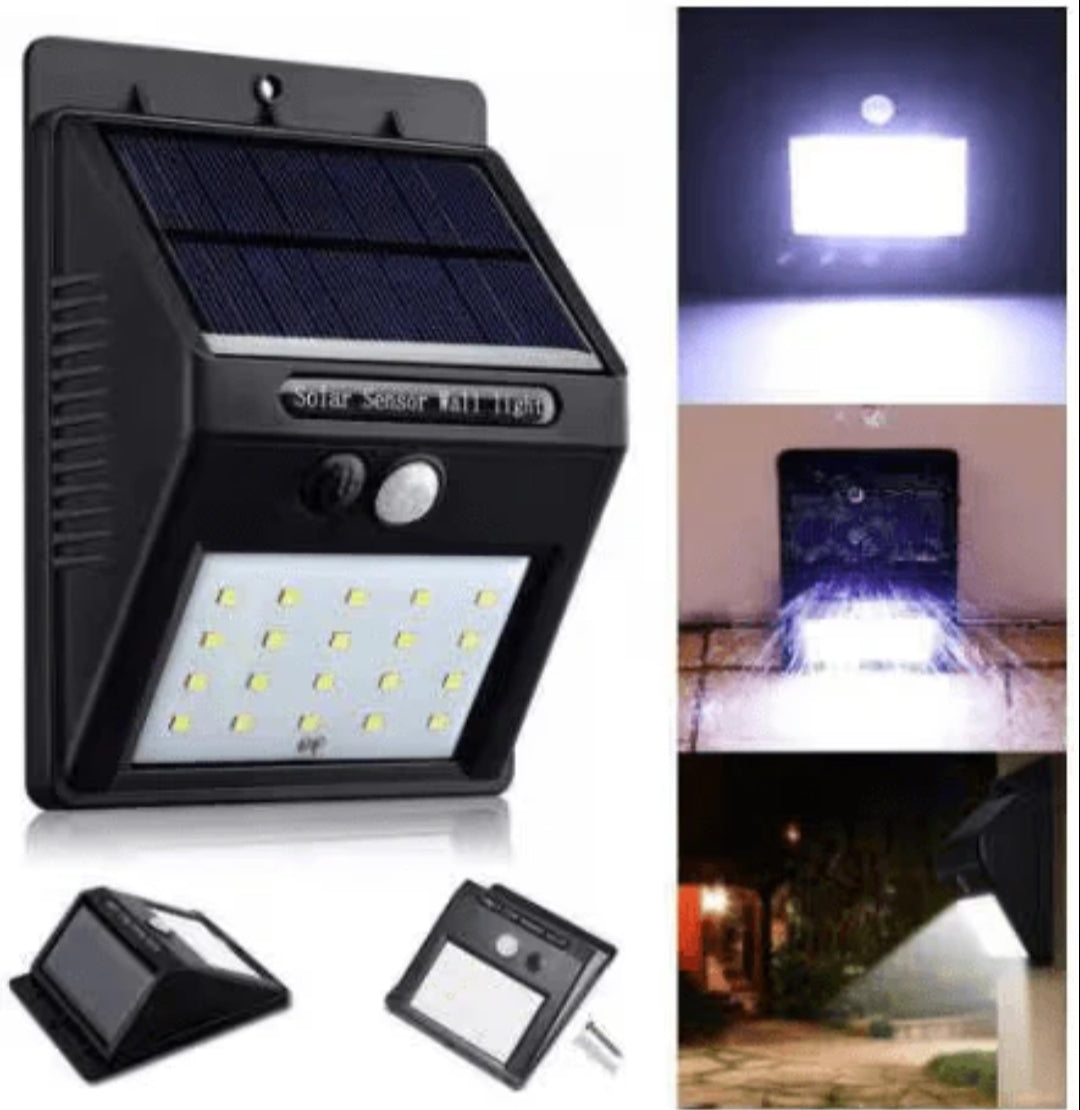 20 LED Solar Motion Sensor Wall Light