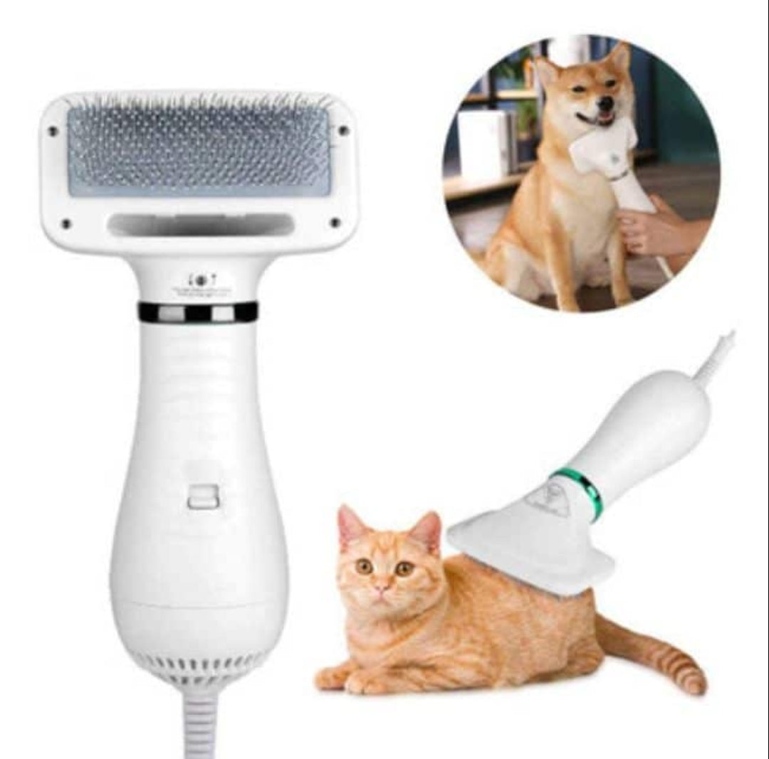 2 in 1 Pet Grooming Hair Dryer and Slicker Brush